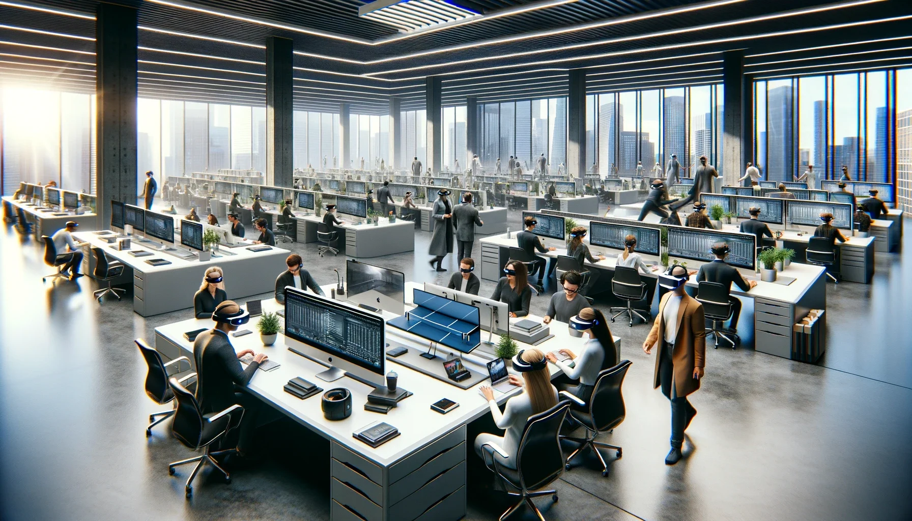 Apple Vision Pro in an office setting